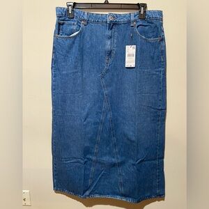 Mango Denim Maxi Skirt